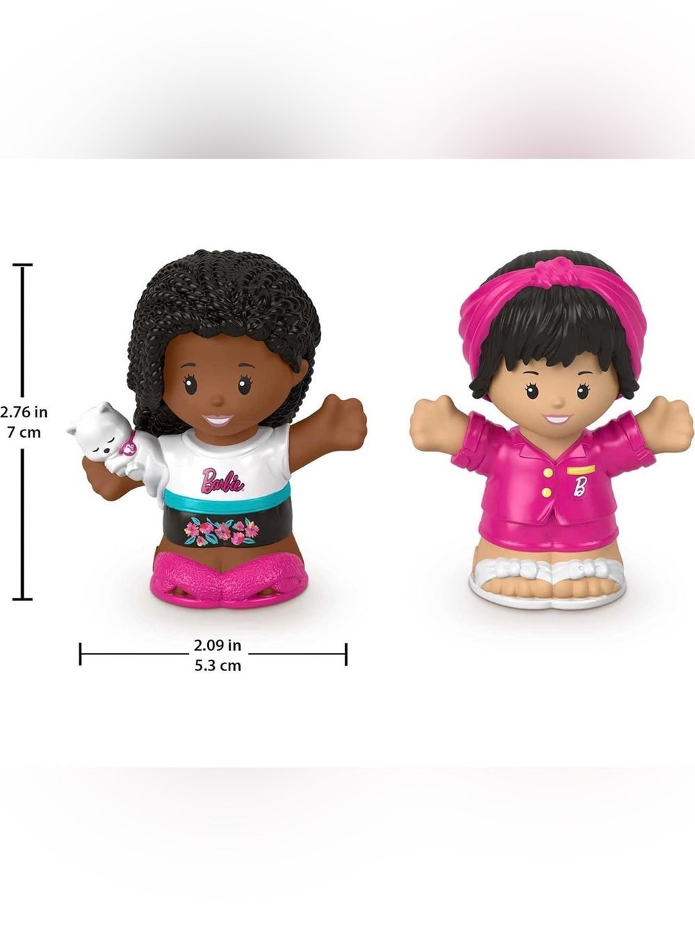 Fisher Price Little People Barbie Sleepover Figure Set 2Pack BNWT - Picture 2 of 8